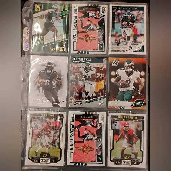 Philadelphia Eagles Assorted 9 Mint Cards - Picture 2 of 16
